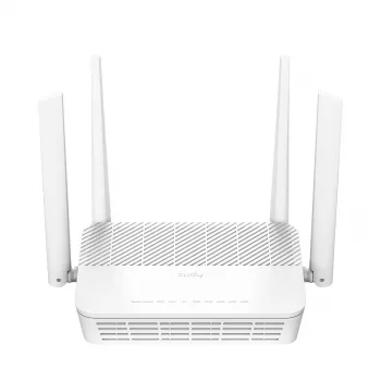 Cudy WR3000P tafel-WLAN-router Wi-Fi 6 dual-band 2,4/5 GHz, 2,5 Gigabit Ethernet, 3 LAN-poorten, wit