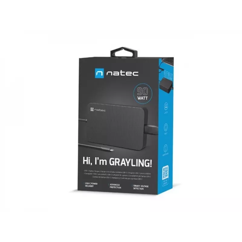 natec Grayling - laptop - binnen - 110 - 240 V - 50 - 60 Hz - 90 W - 5 - 20 V
