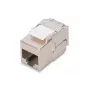 Keystone-module Digitus CAT 6A RJ-45 afgeschermd zilver 1 stk.