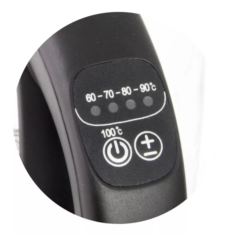 Esperanza EKK027 elektrische waterkoker 1,7 L 2200 W zwart, transparant