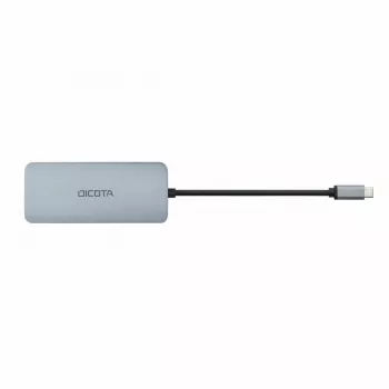 Dicota USB-C 8-in-1 multi hub 4K PD 100W zilver