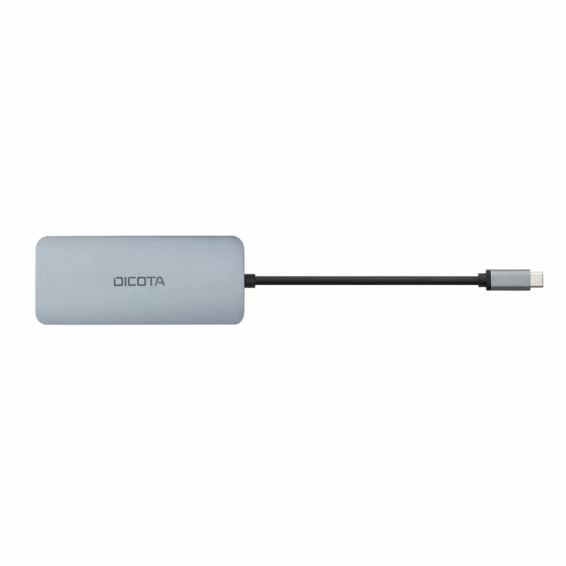 Dicota USB-C 8-in-1 multi hub 4K PD 100W zilver