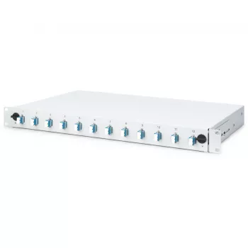 GLASVEZEL-LASBOX LC OS2 1U 12XLC OS2 PIGTAILS KOPPELING