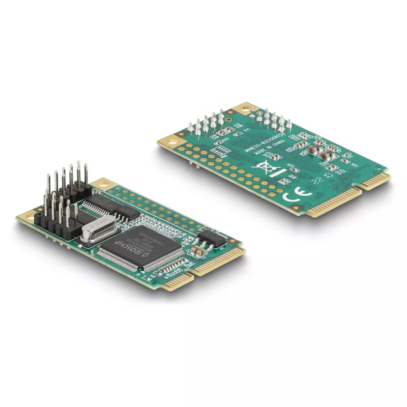 DeLOCK Mini PCIe-kaart Full-Size naar 2 x serieel RS-232 D-Sub 9-polig
