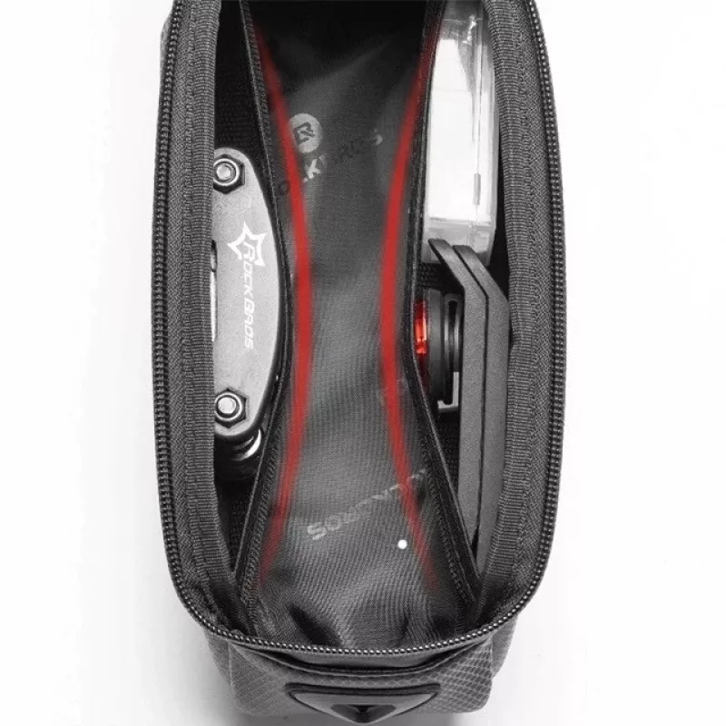 Rockbros B68 fietstas frametas telefoonhoesje 1,7 l zwart