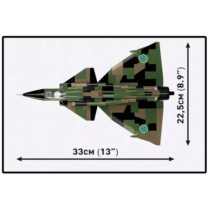 Constructieset Cobi Blocks Saab AJS 3 Viggen 911-delig modelbouwset, 911 onderdelen