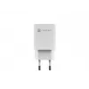 Bedrade oplader voor mobiele apparaten NATEC NUC-2140, 30W, USB-C PD 3.0 + USB-A, Samsung AFC, wit