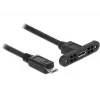 USB-kabel DeLOCK 85245 USB 2.0 0,25 m Micro-USB B zwart