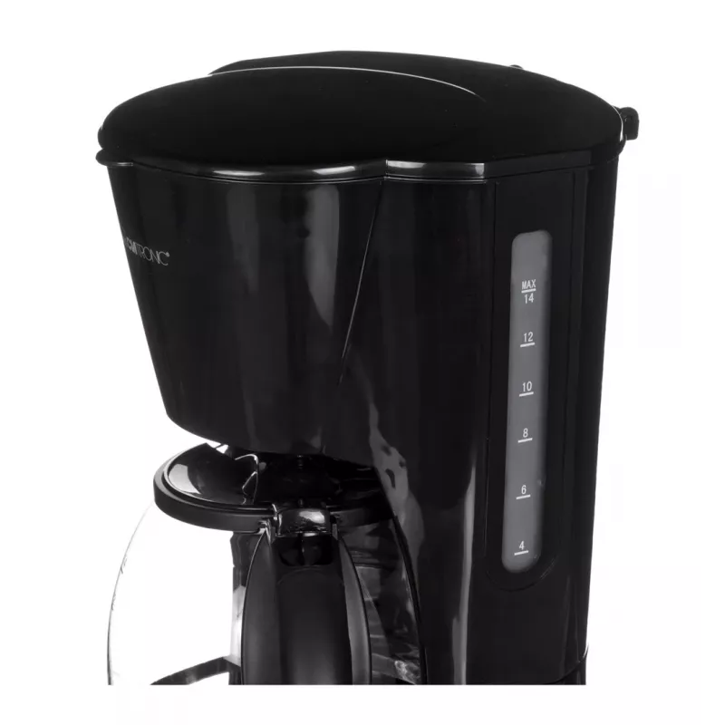 CLATRONIC KA 3473 filterkoffiezetapparaat, 1,5 l waterreservoir, capaciteit 14 kopjes, zwart