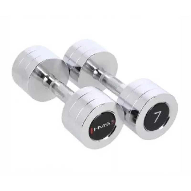 HMS Fitness CHD07 halters met vast gewicht 7 kg 2 stuks