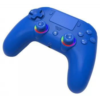 Draadloze LED-controller SUBSONIC SA5639-3 voor PS4 en pc, blauwe draadloze gamepad
