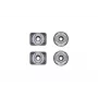 DJI Osmo Action plakbevestigingsset (deel 2), 2 platte + 2 gebogen plakhouders