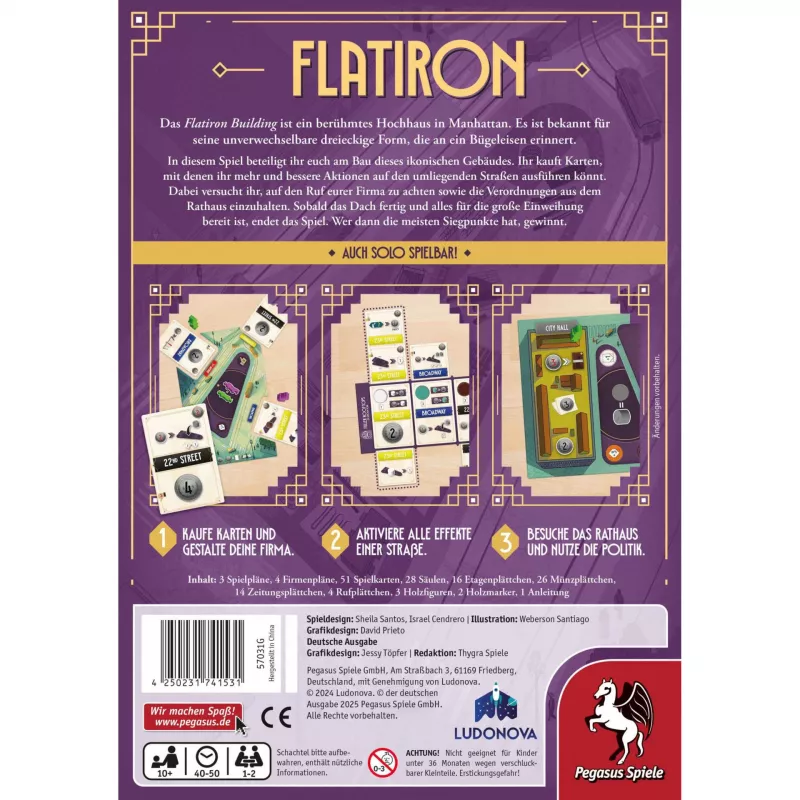 Flatiron, bordspel