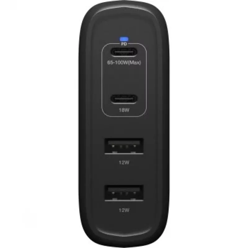 Wandlader OTTERBOX 78-81343 100W GaN met 2× USB-C en 2× USB-A aansluitingen