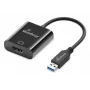 USB-A naar HDMI audio- en videoconverter MediaRange MRCS232, 20 cm kabel, zwart