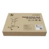 Gembird TVS-DESK-01-BK mobiel staand bureau op wieltjes, in hoogte verstelbaar 111–134,5 cm, kantelbaar 30°, max. 20 kg, zwart