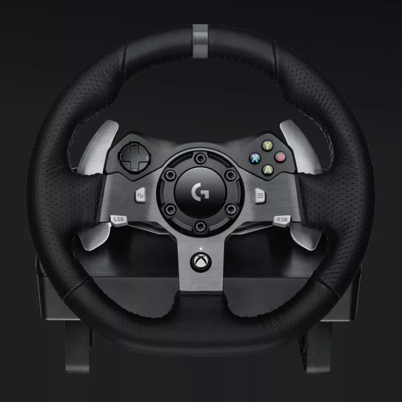 Logitech G920 Driving Force racestuur met pedalen voor Xbox One en pc, USB, zwart (941-000123)