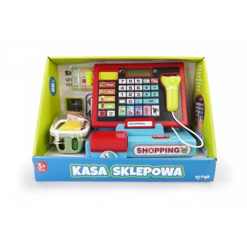 Kassa met scanner en weegschaal