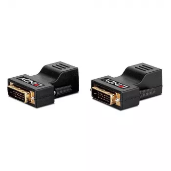 Lindy 70m Cat.6 DVI-D Single Link extender, 1920 x 1200 pixels, zwart