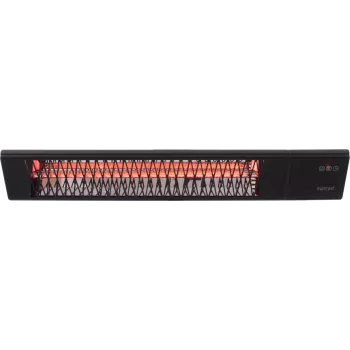 Infraroodverwarming SUNRED PRO25W-SMART, wandgemonteerde driehoek donker, 2500 W, zwart, IP55