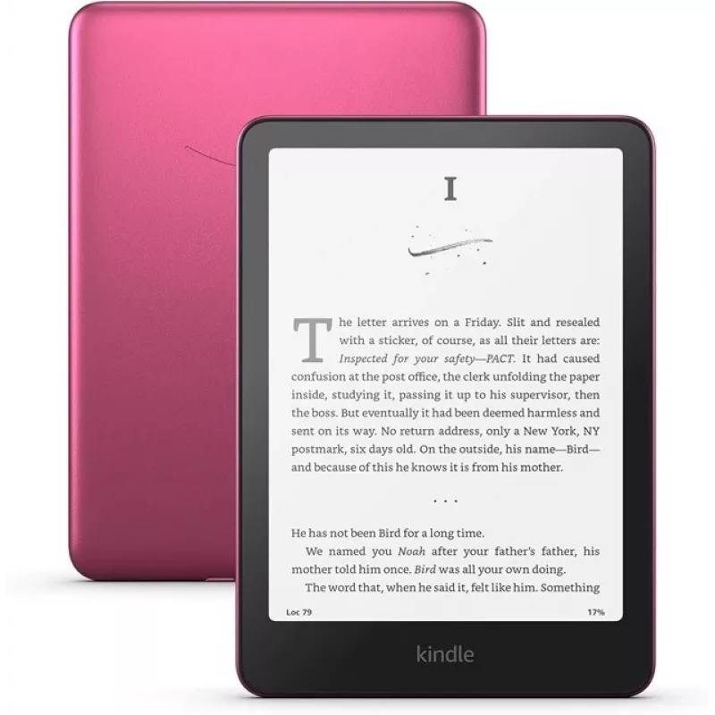 E-reader Amazon Kindle Paperwhite Signature Edition 2024 — 7-inch display, 32 GB, IPX8 waterdicht, USB-C, framboosrood