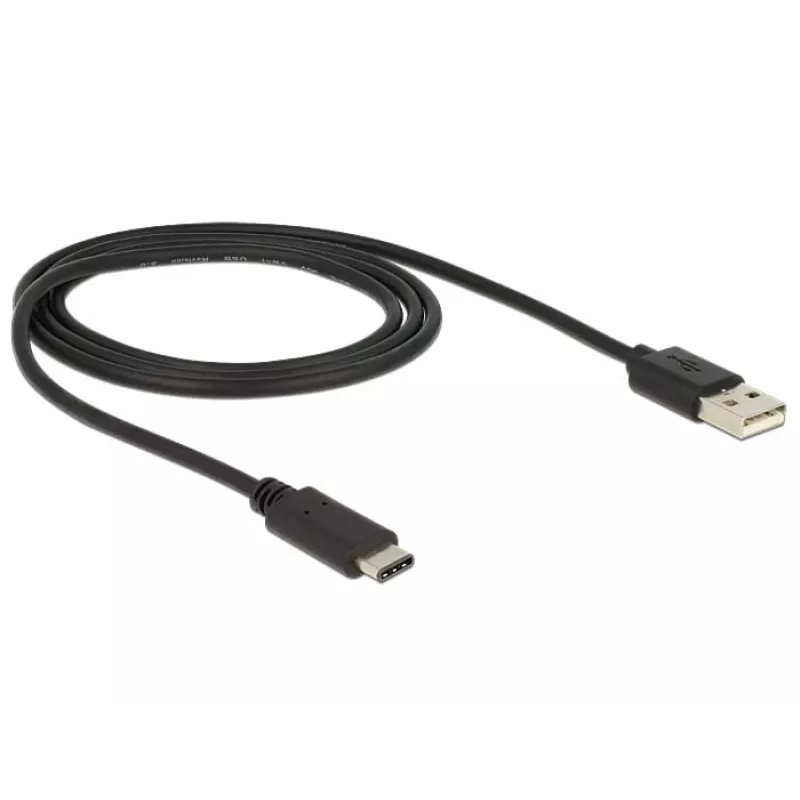 USB-kabel DeLOCK 83600 USB 2.0 1m USB-C USB-A zwart