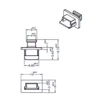 Bus-beschermkap USB Mini-B DeLOCK 64011