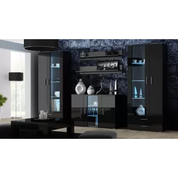 Sideboard Cama SOHO S7 120 cm Zwart Glans