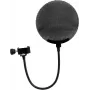 Microfoonpopfilter Omnitronic model 60006250 metaal zwart, rond mesh-windscherm