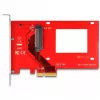 DeLOCK PCI Express x4-kaart naar 1 x interne U.3 rood zilver