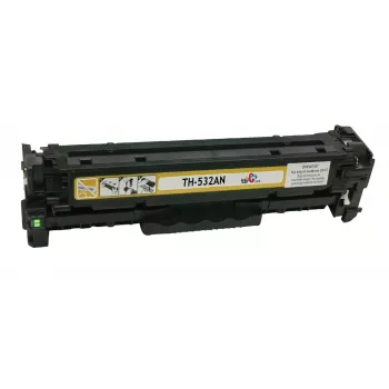 Toner TB compatibel met HP CC532A, 100% nieuw, geel
