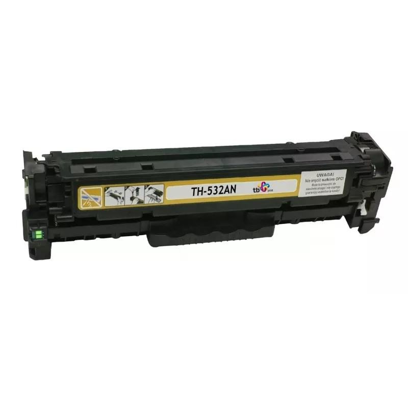 Toner TB compatibel met HP CC532A, 100% nieuw, geel