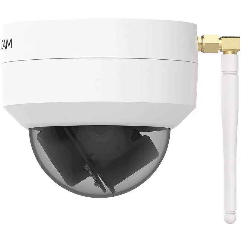 Foscam D4Z IP-beveiligingscamera voor buiten, 4 MP, 1536p, Wi-Fi AC, LAN, wit