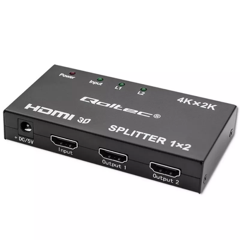 Actieve HDMI-splitter 2 x HDMI 4Kx2K, 3,4 Gbit/s
