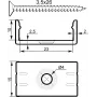 Montage-U-profiel 20 mm EUROLITE 51210869 kunststof