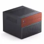 Jonsbo N4 microtower behuizing zwart robuust staal compacte PC-behuizing