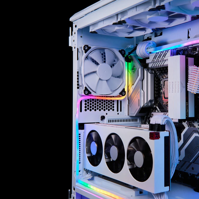 Phanteks PH-NELEDKT_CMBO_WT01 Neon D-RGB ledstrip-set, 40 cm (2 stuks), wit