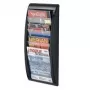 Paperflow brochurehouder wand-brochurehouder A4 staand, 4 vakken, antraciet