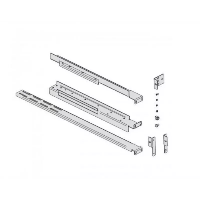 Rack-montageset EVER voor UPS, model W/OP-ZA00-0002/00, verstelbare railafstand 800–1200 mm, zilver