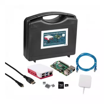 Siwa Raspberry PI4B - 8GB - full KI met rode/witte behuizing (SI-RPI4B-FULL8GB)