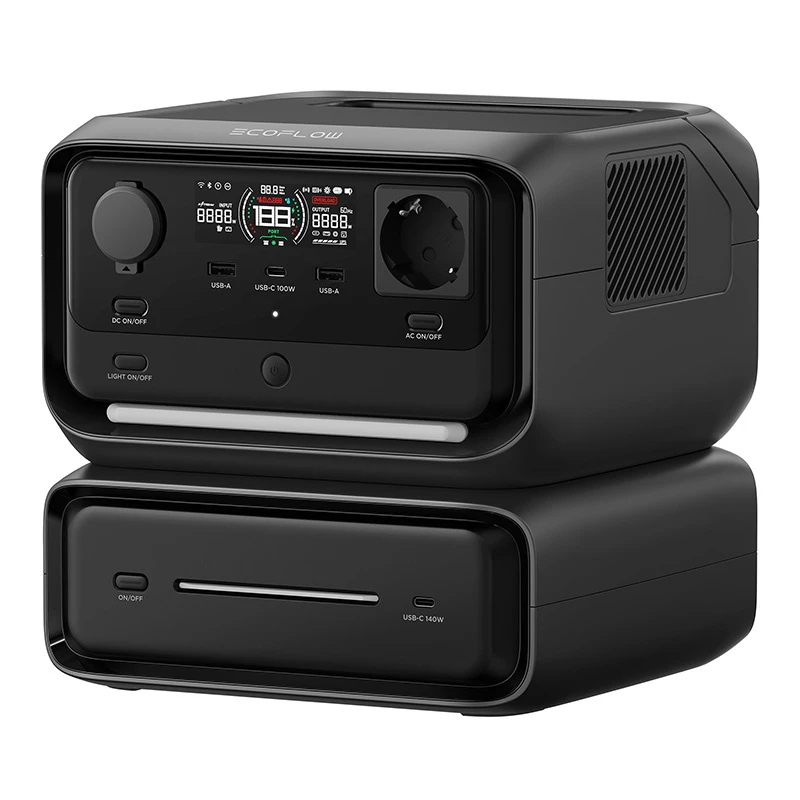 Draagbare powerstation EcoFlow River 3 Max, 572Wh