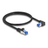 Netwerkkabel DeLOCK RJ45 Cat.6A S/FTP 0,5 m zwart