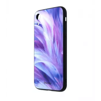Displayschermglas Tellur Cover Glass print voor iPhone XR met gedrukt verendesign