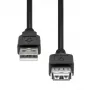 USB-verlengkabel ProXtend USB2AAF-003 3 m, USB-A-stekker naar USB-A-bus, zwart