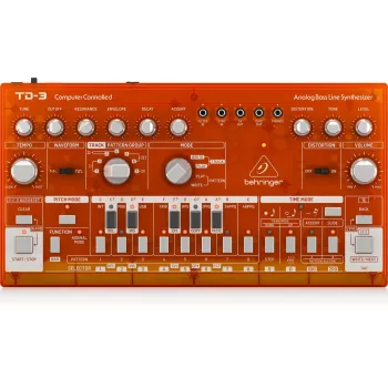 Analoge synthesizer Behringer TD-3-SB rood 9V DC