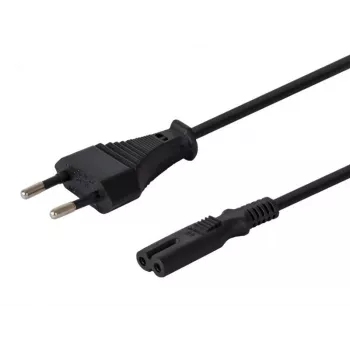 Stroomkabel SAVIO CL-97 — 1,2 m, netstekker type E naar IEC C7, zwart