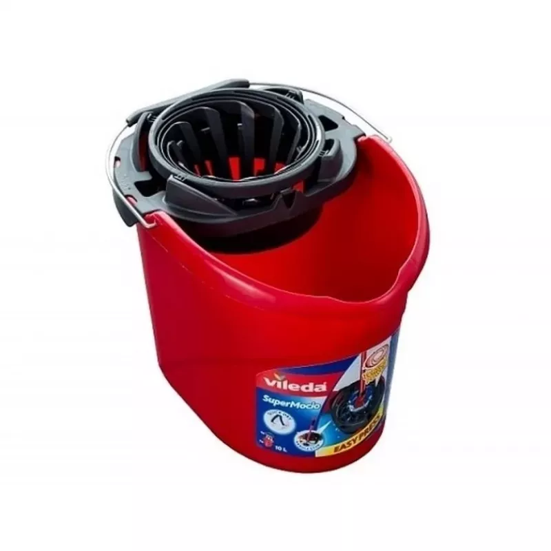 Vileda SuperMocio Torsion Power dweilemmer met wringer, rood