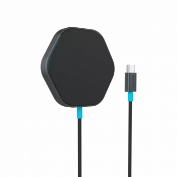 Draadloze oplader CANYON HEXAGON 110 donkergrijs blauw 10W snelladen, model CNS-WCS110