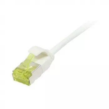 Patchkabel RJ45, CAT6A 500Mhz, 1,0m, wit, U/FTP, slank rond d=3,8mm, TPE/LSZH(Superflex), AWG32, met Cat.7 rompkabel, Synergy 21 (S217323V3)