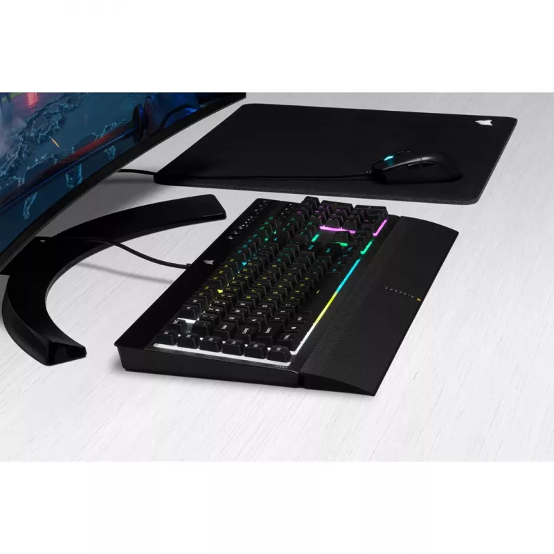 Corsair K55 RGB PRO gaming-toetsenbord USB QWERTZ Duits zwart